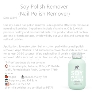 Clean Beauty Society - Ella+Mila Soy Polish Remover (unscented) (4532367523874)