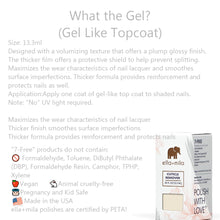 Load image into Gallery viewer, Clean Beauty Society Ella+Mila What the Gel (Gel Like Top Coat) (4532366475298)
