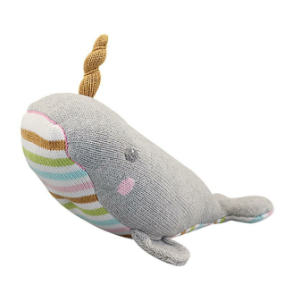 Zubels - Nora the Narwhal Handknit Cotton Doll (4546833907746)