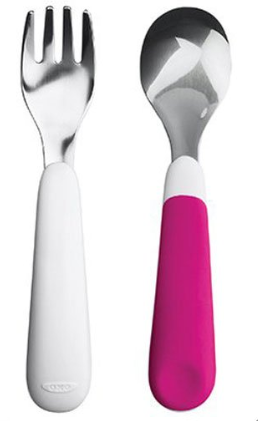 OXO Tot - On the Go Fork and Spoon Set with Carrying Case (4508867362850)