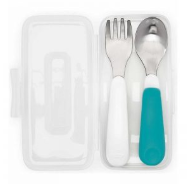 OXO Tot - On the Go Fork and Spoon Set with Carrying Case (4508867362850)