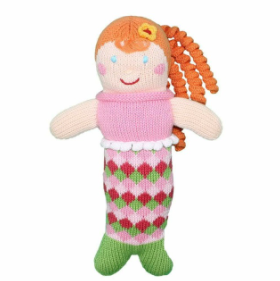 Zubels - Penny the Mermaid Handknit Cotton Doll (4546834300962)