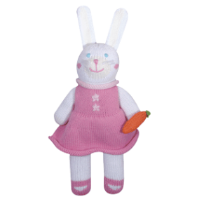 Zubels - Pish-Posh Harriet the Bunny Handknit Cotton Doll (4546834399266)