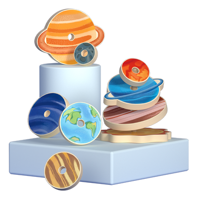 Baby Prime - Mideer Stacking Toy Planets (7025207377954)