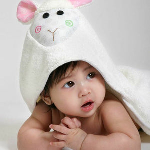Zoocchini - Lola the Lamb Baby Hooded Towel (4835979919394)