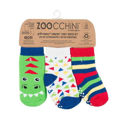 Zoocchini - Baby Safety Grip Socks (Set of 3) (4564276641826)