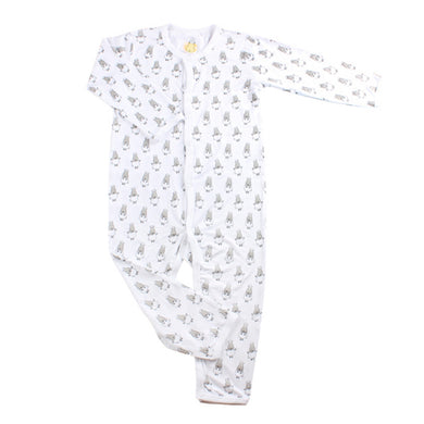 Baa Baa Sheepz - Button Long Sleeve Romper (4544377815074)