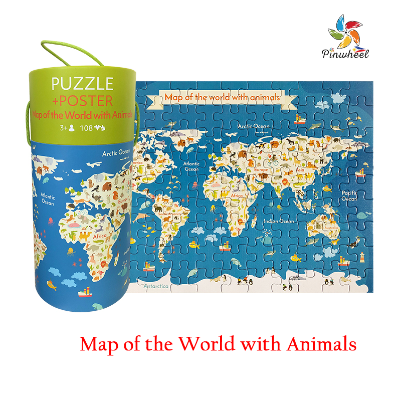 Pinwheel - 108 Pieces Puzzle + Poster (6566663487522)